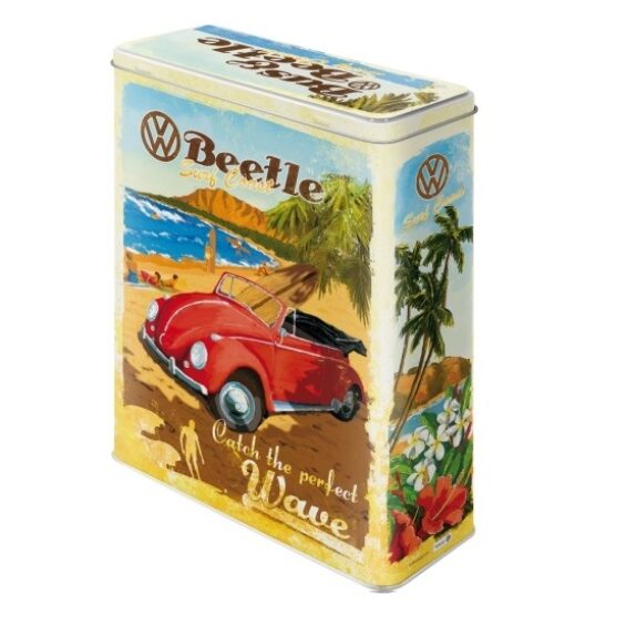 Metalen bewaarblik Kever